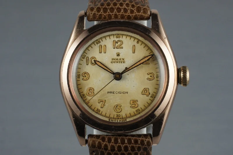 1944 Rolex Rose Gold Oyster Precision 3121-Rolex Watch for Athletes -