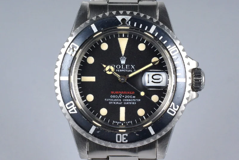 1970 Rolex Red Submariner 1680 Mark IV Dial-Rolex Watch for Limited Edition Collecting -