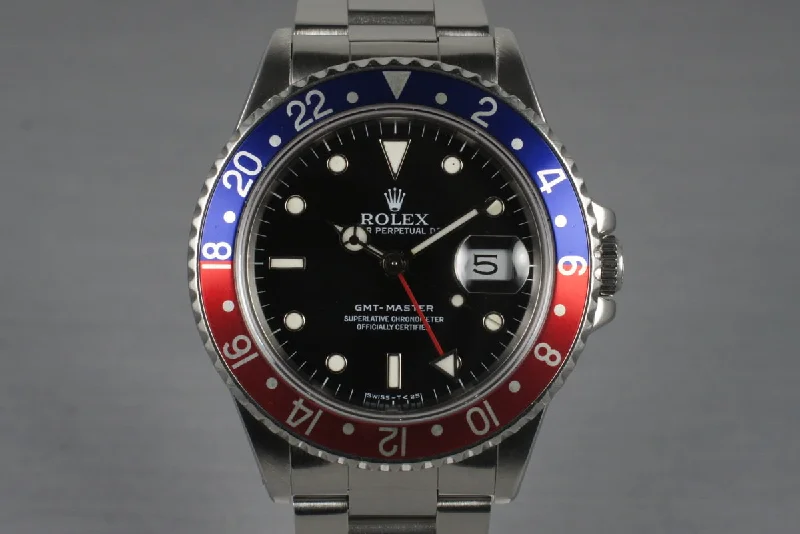 1989 Rolex GMT 16700 with Box and Papers-Rolex Watch for Businessmen -