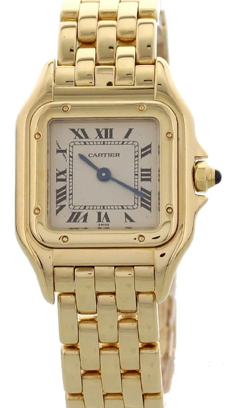 Cartier Panthere 18K Yellow Gold Ladies Watch-Cartier Watch with Vintage Design -