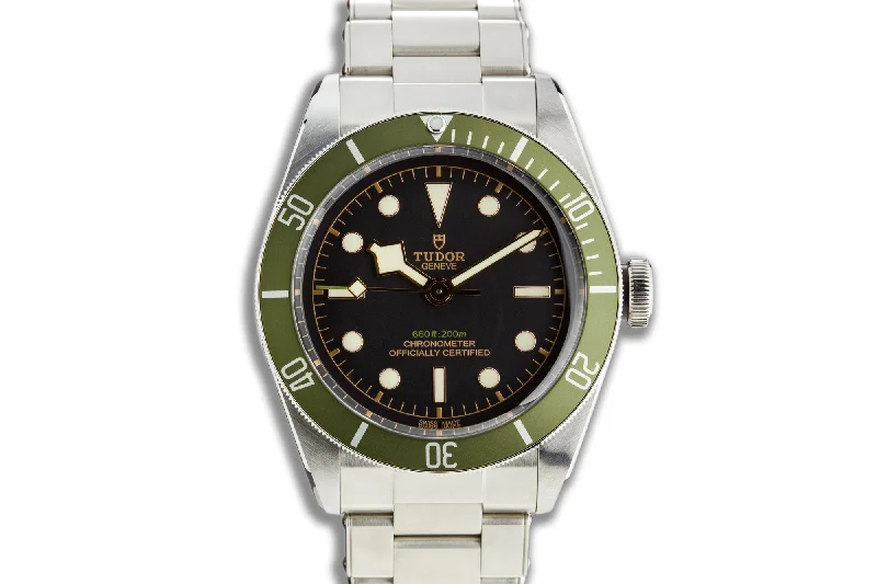 2019 Tudor Harrods Special Edition 79230G Green Heritage Black Bay with Box & Card-Rolex Watch for Professional Pilots -