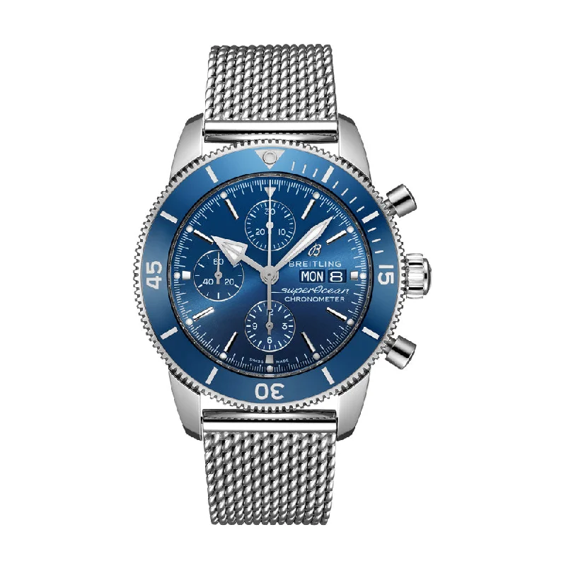 Breitling Superocean Heritage II Chronograph Stainless Steel Men's Watch-Breitling Watch for Aviation Heritage Collectors -