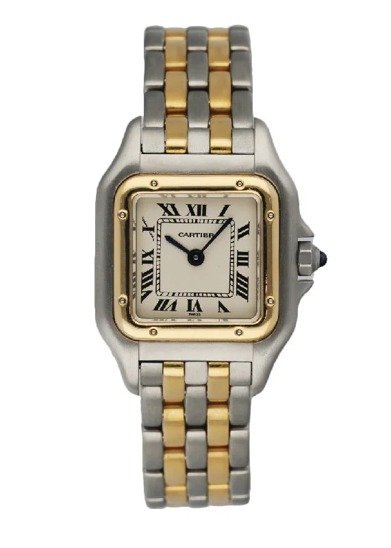 Cartier Panthere 112000R Two Row Ladies Watch-Cartier Watch with Signature Roman Numerals -