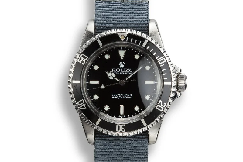 1966 Rolex Submariner 5513 with Rolex Service Dial-Rolex Watch with Chronograph and Moonphase -