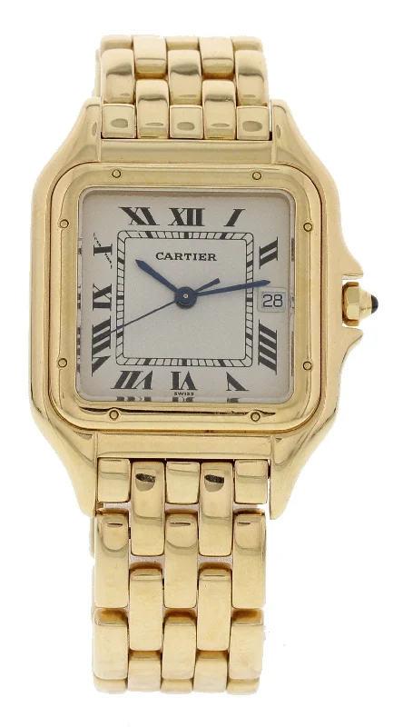 Cartier Panthere 18k Yellow Gold Large 887968 Watch-Cartier Watch with Anniversary Edition -