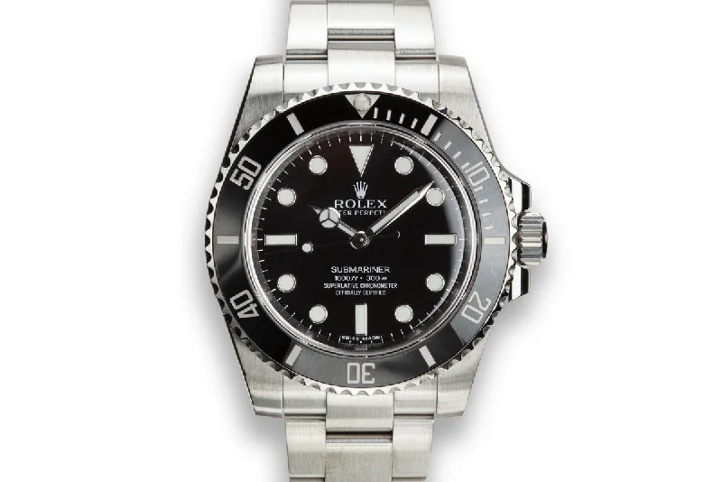 2014 Rolex Submariner 114060 with Box and Papers-Rolex Watch with Full Calendar -