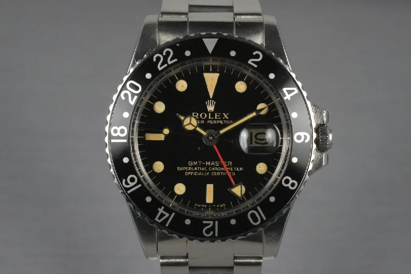 1966 Rolex GMT 1675 Glossy Gilt Dial-Rolex Watch with 5-Day Power Reserve -