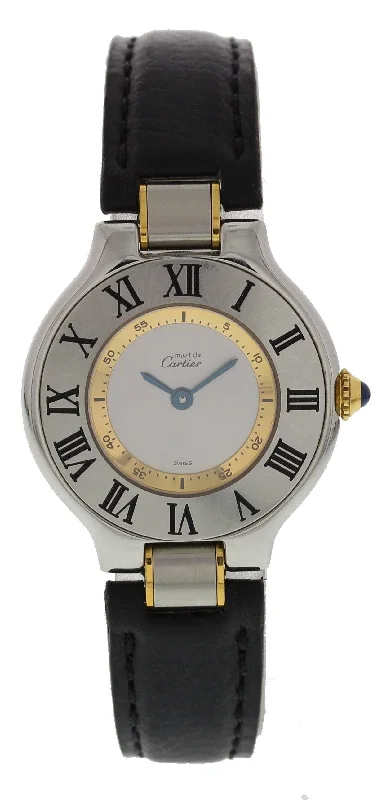 Cartier Must 21 SS/18K YG 1340 W/ Papers And Booklet-Cartier Watch for Professionals -