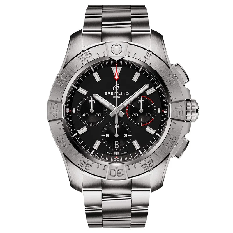 Avenger B01 Chronograph 44 AB0147101B1A1-Breitling Watch with Date and Day Display -