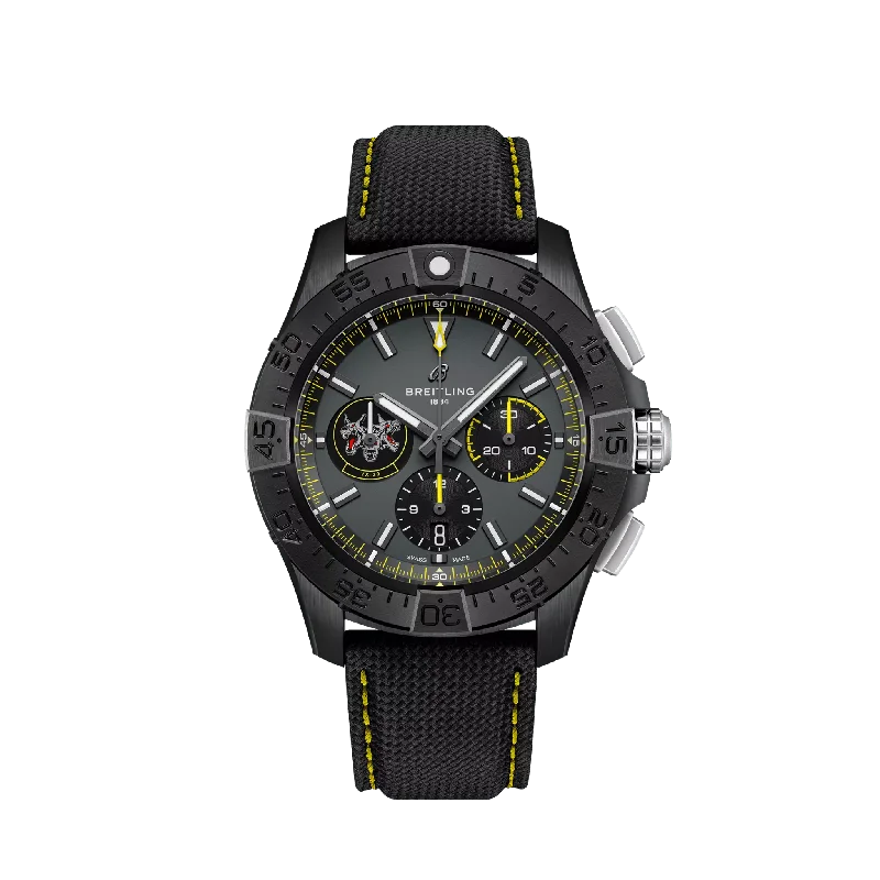 Breitling Avenger B01 Chronograph 44  Black Ceramic Men's Watch-Breitling Watch with Sapphire Crystal -