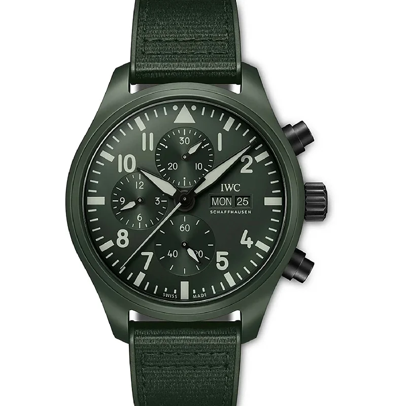 IWC Pilot’s Chronograph Top Gun Edition “WOODLAND” IW389106 Green dial-IWC Spitfire Watch -