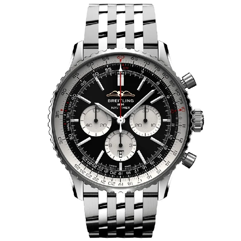 Navitimer B01 Chronograph 46 AB0137211B1A1-Breitling Watch with Minimalist Design -