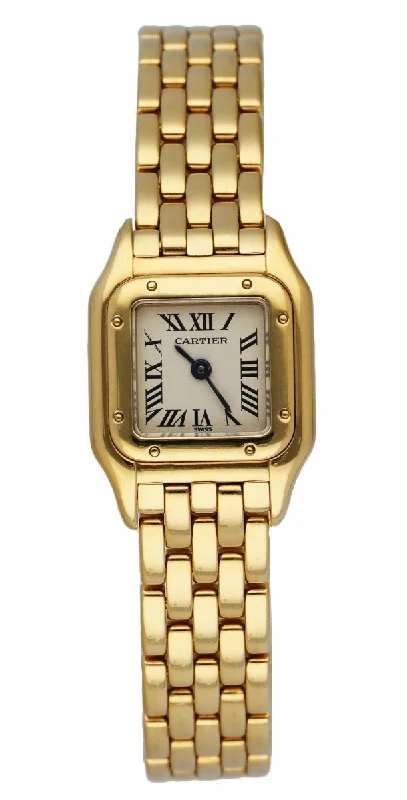 Cartier Panthere Mini W25034139 18K Yellow Gold Ladies Watch-Cartier Watch with Multiple Functions -