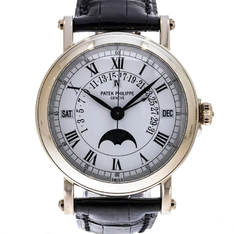 Perpetual Calendar Retrograde  Moon Phase in White Gold 5059G-IWC Portofino Watch -