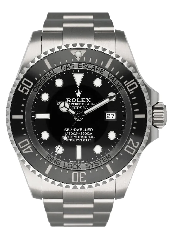 Rolex Oyster Deepsea 126660 Black Dial Mens Watch Box & Papers-Rolex Watch for Collectors -