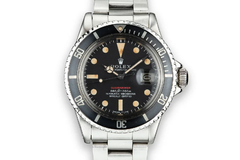 1974 Rolex Red Submariner 1680 with MK IV Dial-Rolex Watch for VIP Events -