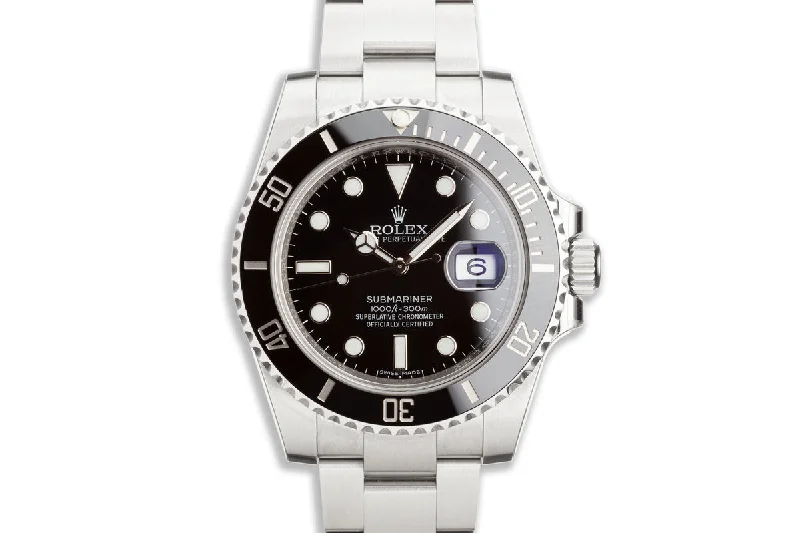 Stickered 2016 Rolex Ceramic Submariner 116610LN with Box and Card-Rolex Watch with Automatic Winding -