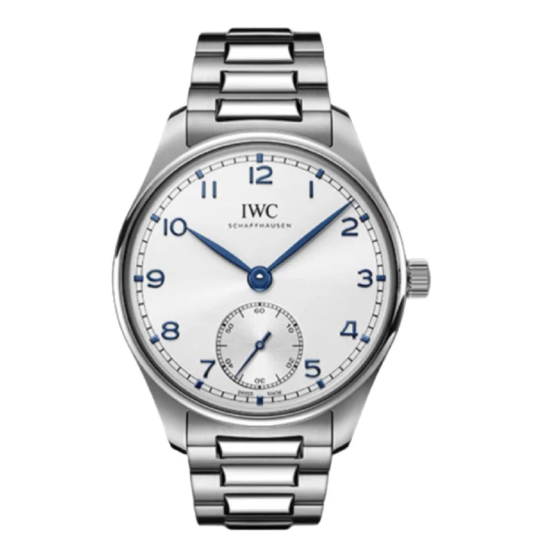 IWC Portugieser 40mm - Ref: IW358312 - Silver Arabic Dial, Stainless Steel Bracelet-IWC Watch with Special Edition Dial -