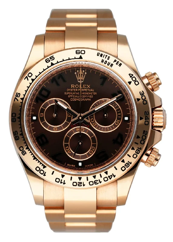 Rolex Daytona 116505 18K Rose Gold Chocolate Dial Mens Watch-Rolex Watch with Professional Diving Features -