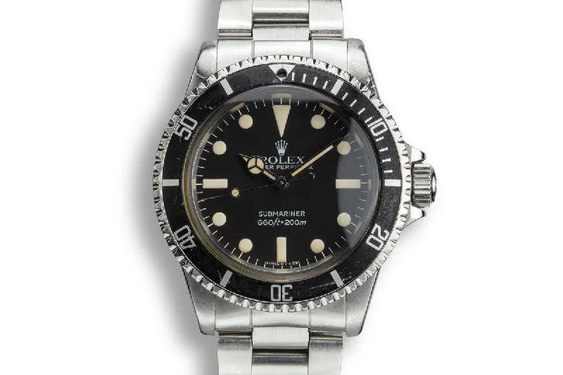 1980 Rolex Submariner 5513 with Mark 4 Maxi Dial-Rolex Watch with Full Calendar -