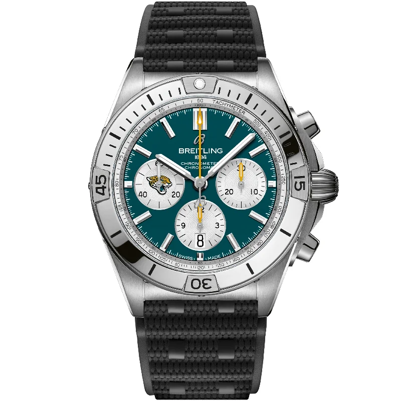 Chronomat B01 42 NFL Jacksonville Jaguars Edition AB01342B1L3S1-Breitling Watch for Limited-Edition Timepieces -