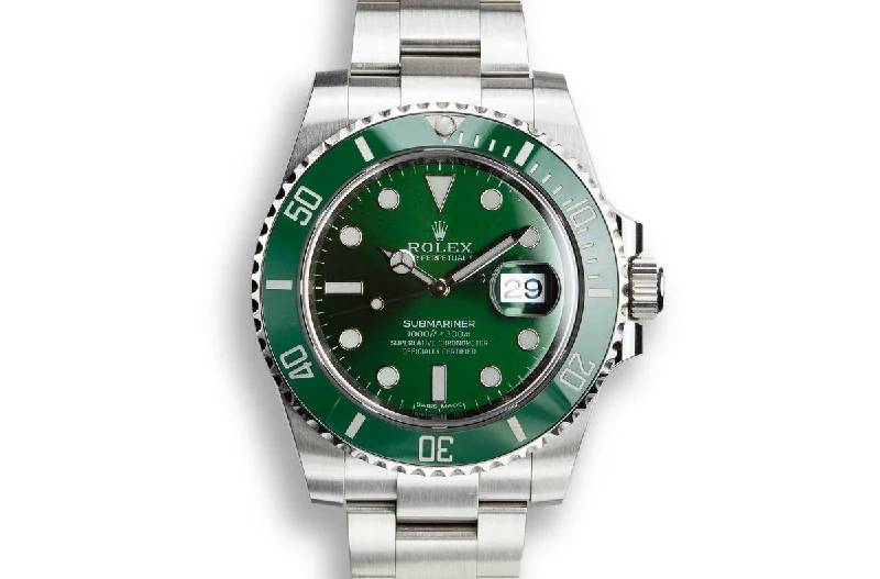 2018 Rolex Green Submariner 116610LV "Hulk" with Box and Papers-Rolex Watch with Swiss Craftsmanship -