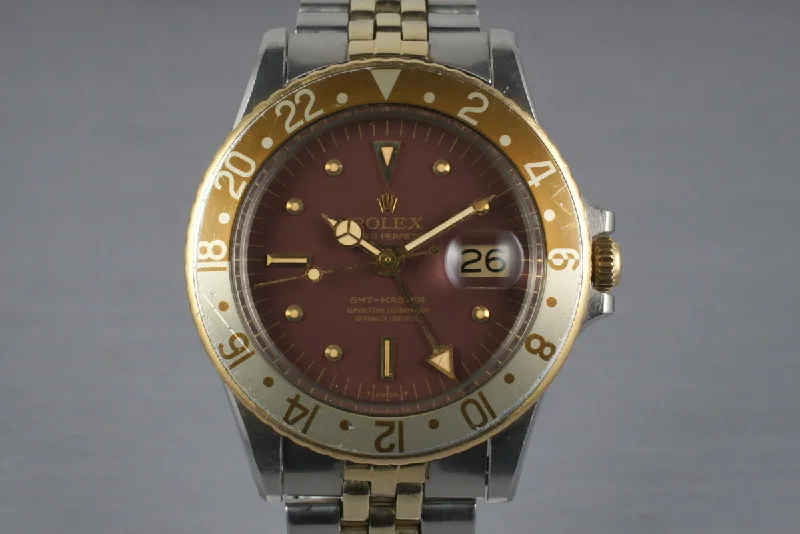 1971 Rolex Two Tone GMT 1675 Root Beer Dial-Rolex Watch for Formal Wear -