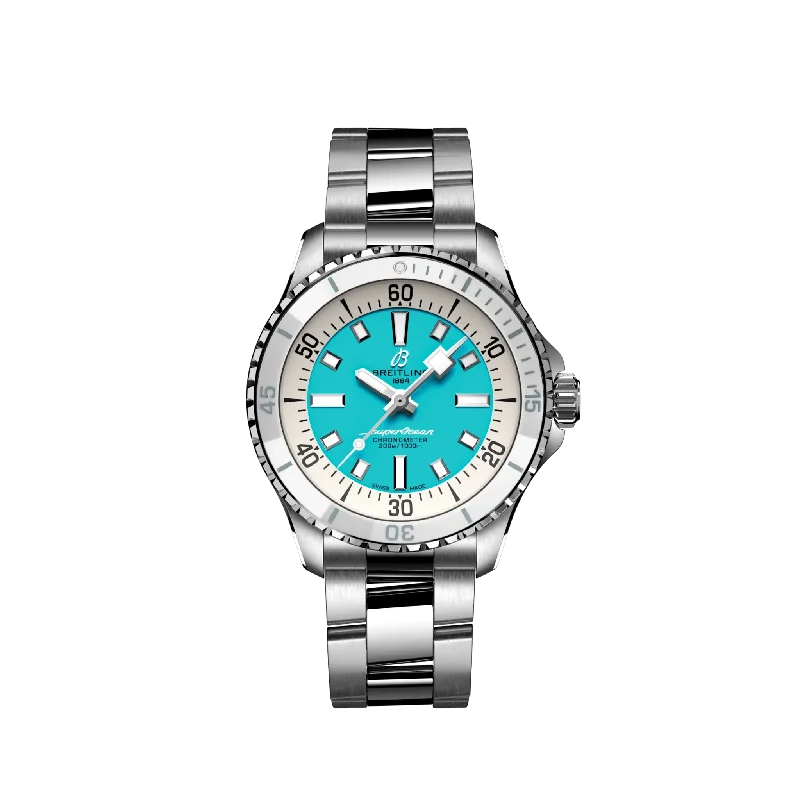 Breitling Superocean Automatic 36mm Stainless Steel Unisex Watch-Breitling Watch with Chronometer Certification -