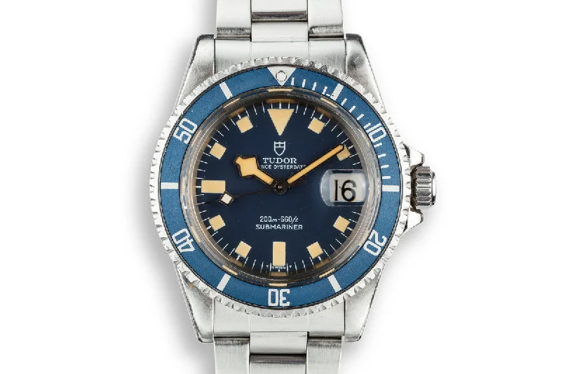 1979 Tudor Snowflake Submariner 94110 Blue Dial with Box and Papers-Rolex Watch for Limited Edition Collectors -