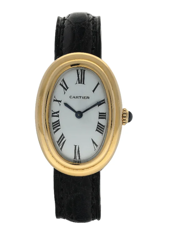 Cartier Paris Baignoire 18k Yellow Gold Ladies Watch-Cartier Watch with Exquisite Strap Design -