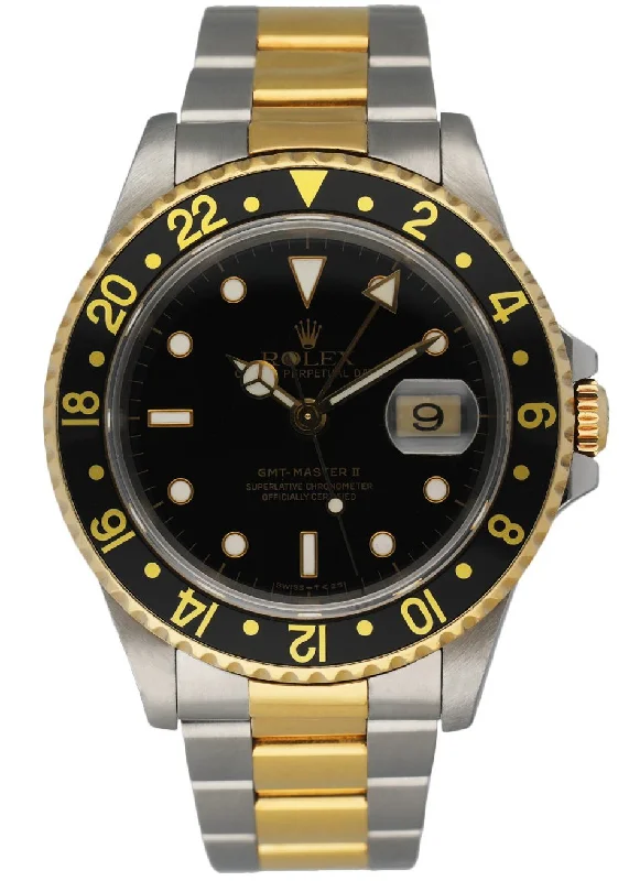 Rolex Oyster Perpetual Date GMT Master ll 16713 Mens Watch-Rolex Watch with Special Edition Features -