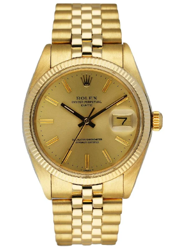 Rolex Date 1501 Vintage 14k Yellow Gold Men's Watch-Rolex Watches with Swiss Movement -