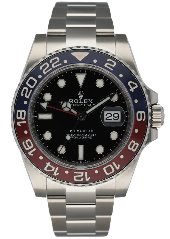 Rolex GMT-MASTER ll 126710BLRO Pepsi Dial Men's Watch Box & Papers-Rolex Watch with Luxurious Accents -