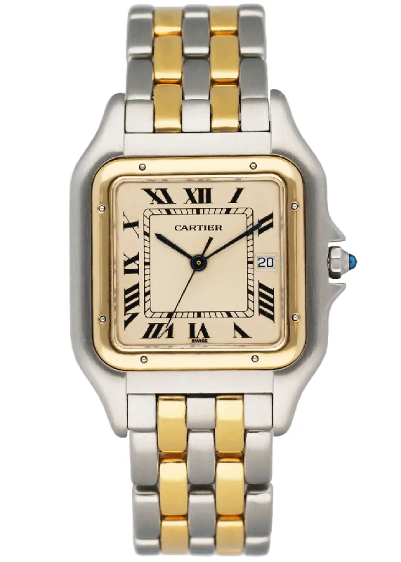 Cartier Panthere Jumbo 187957 Two Tone Mens Watch-Cartier Watch with World-Class Precision -