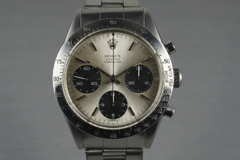 1964 Rolex Daytona 6239 with Silver Dial-Rolex Watch with Ceramic Bezel -