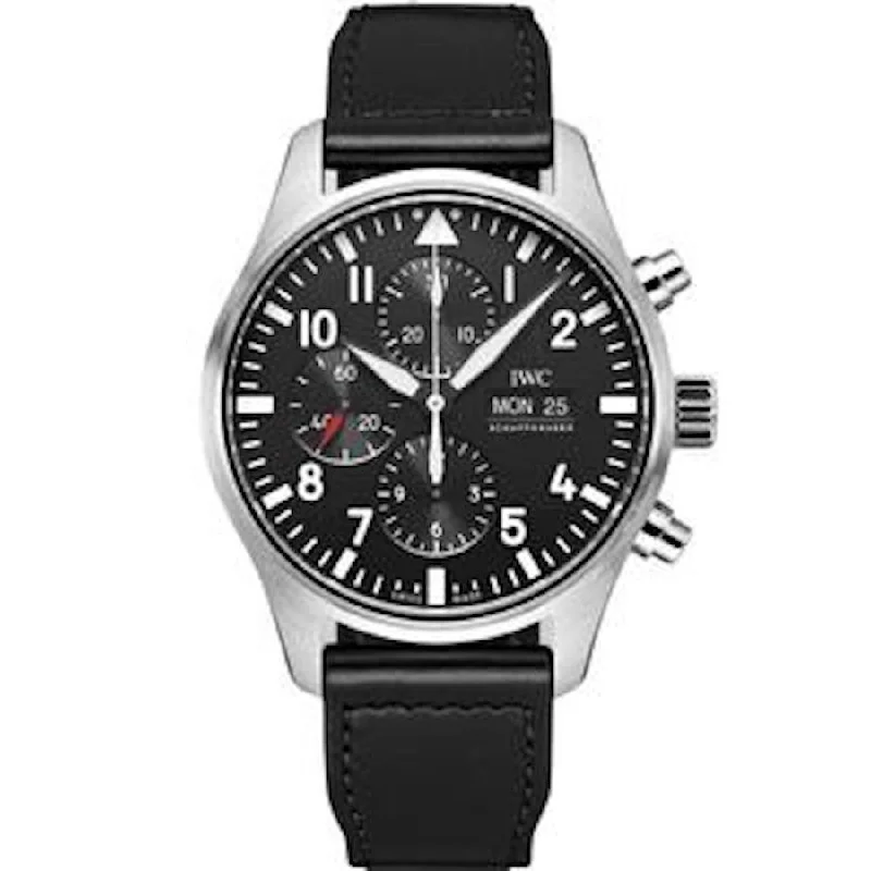 IWC Pilot Chronograph 43mm IWC377709 Black Dial-IWC Watch for Divers -