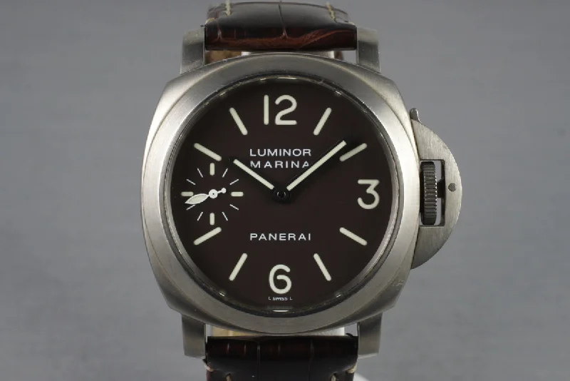 2007 Panerai PAM 118 Marina Titanium with Box and Papers-Rolex Watch with 200M Water Resistance -