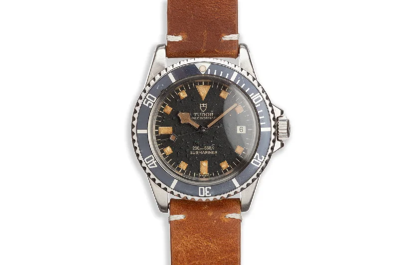 1973 Tudor Snowflake Submariner 9411/0 Black Dial-Rolex Watch for Iconic Timepieces -