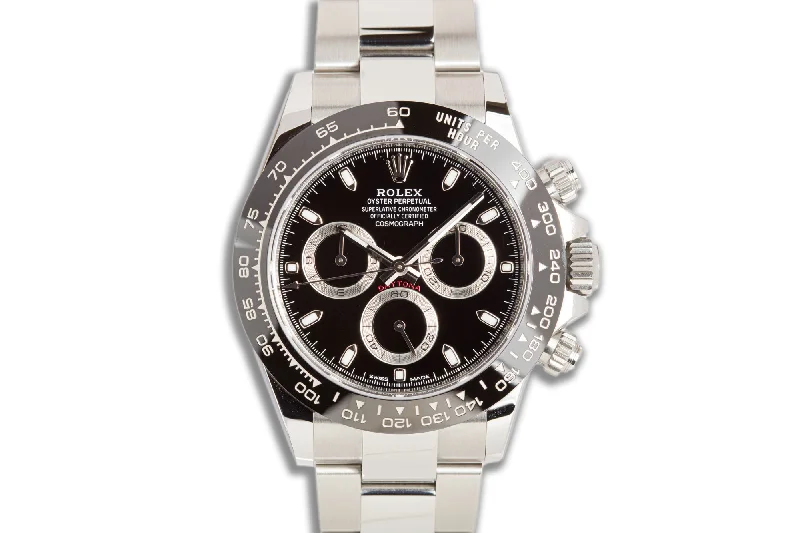 2020 Rolex Daytona Chronograph 116500LN Black Dial with Box & Card-Rolex Watch with Elegant Design -