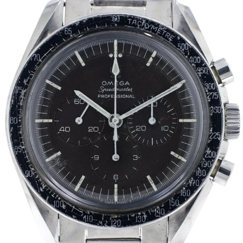 Speedmaster Professional Moon Watch 105.012-IWC Watch with Black Dial -