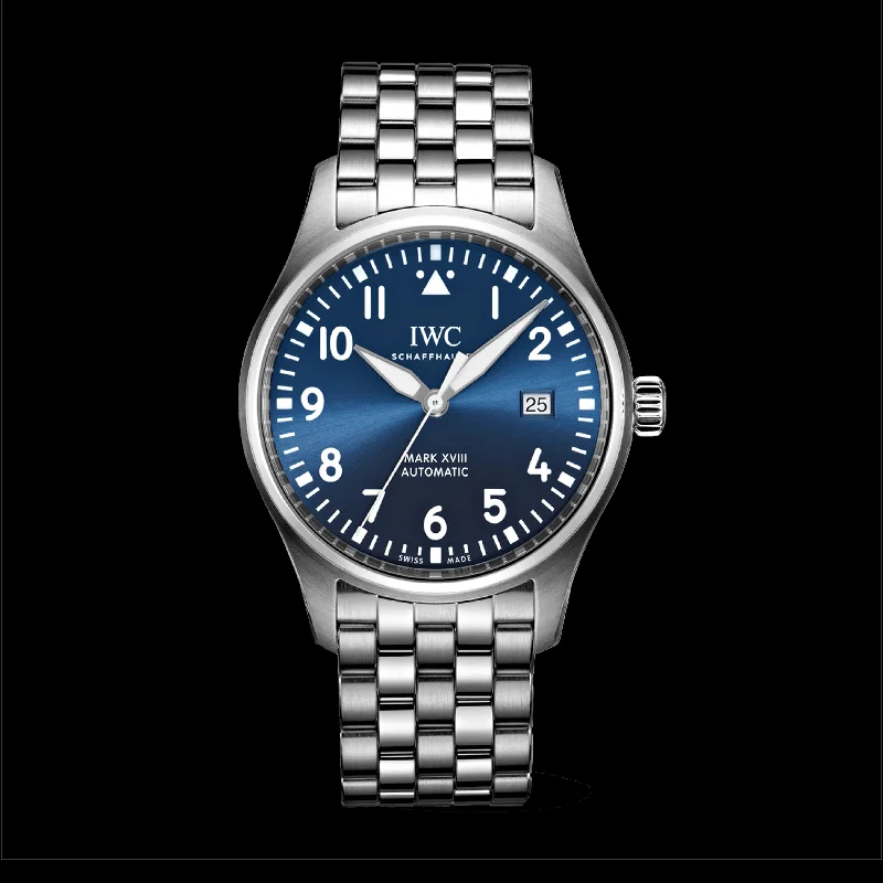 IWC Pilot’s Watch Mark XVIII Edition “Le Petit Prince” Watch, 40mm Blue Dial, IW327016-IWC Watch with Vintage Design -