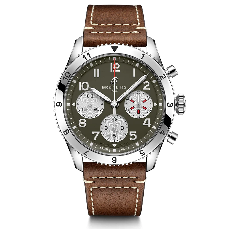 Classic AVI Chronograph 42 Curtiss Warhawk A233802A1L1X1-Breitling Watch for Timepiece Collectors -