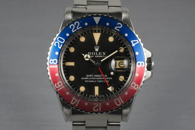 1968 Rolex GMT 1675 Mark I Dial-Rolex Watch for Investment -