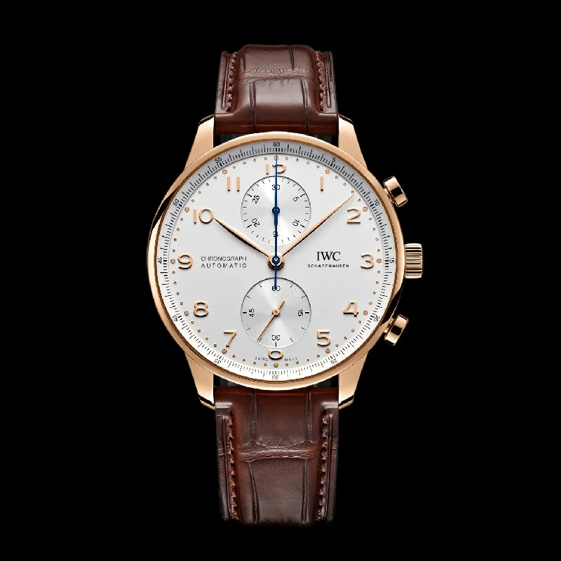 IWC Portugieser Chronograph Watch, 41mm Silver Dial, IW371611-IWC Aquatimer Watch -