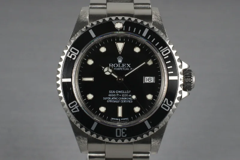 2004 Rolex Sea Dweller 16600 with Box and Papers-Rolex Watch with Chronometer Certification -