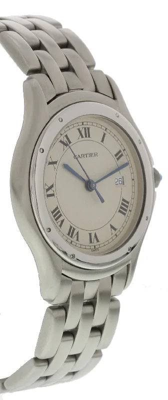 Cartier Panthere Cougar 987904 Stainless Steel Quartz-Cartier Watch with Stainless Steel Bracelet -