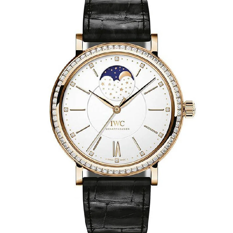 IWC PORTOFINO AUTOMATIC MOON PHASE 37mm IW459009-IWC Watch with Modern Mechanism -