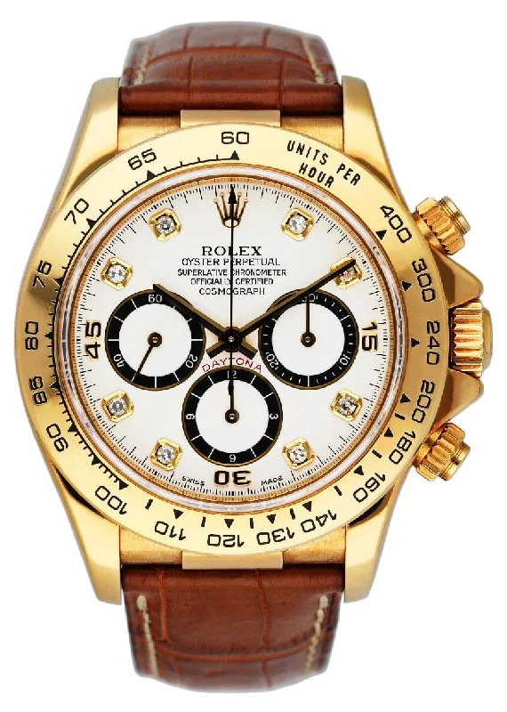 Rolex Daytona 16518 Diamond Dial Mens Watch-Rolex Watch for Designer Watch Lovers -