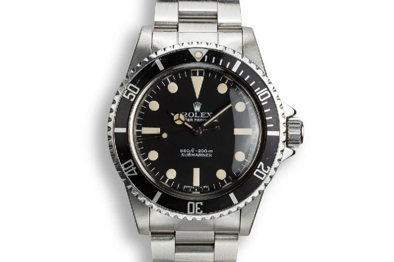 1976 Rolex Submariner 5513 with Pre-Comex Dial-Rolex Watch with Rubber Strap for Comfort -