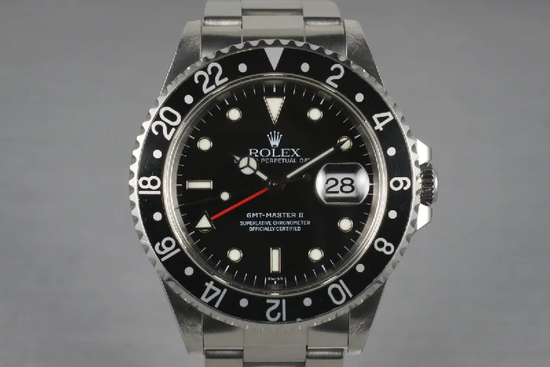 1997 Rolex GMT II 16710-Rolex Watch with Moonphase Complication -